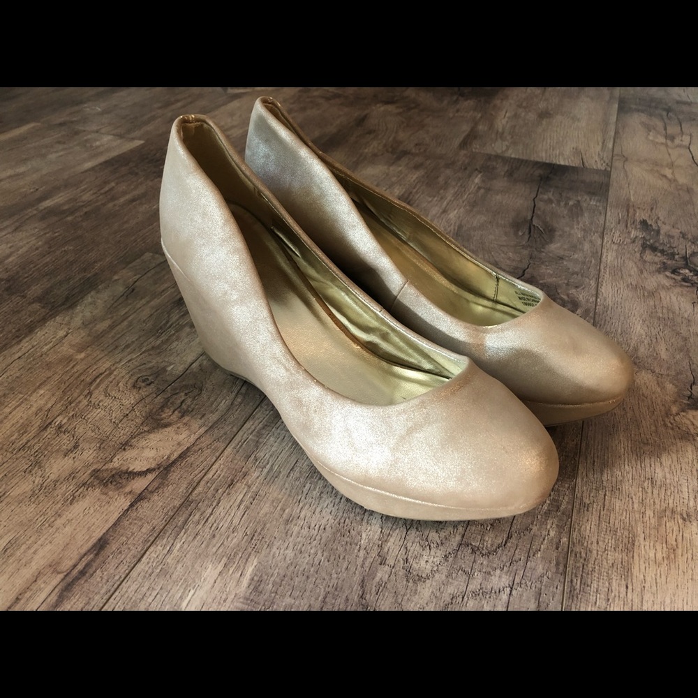Shimmery Gold Heels